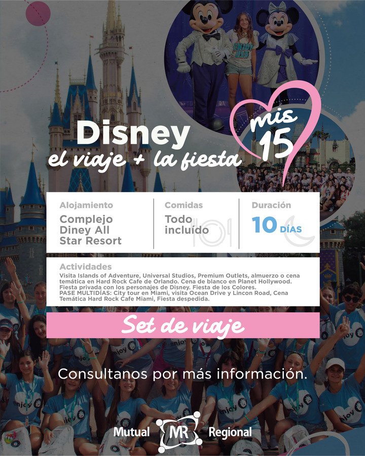 VIAJE 15 AÑOS - DISNEY