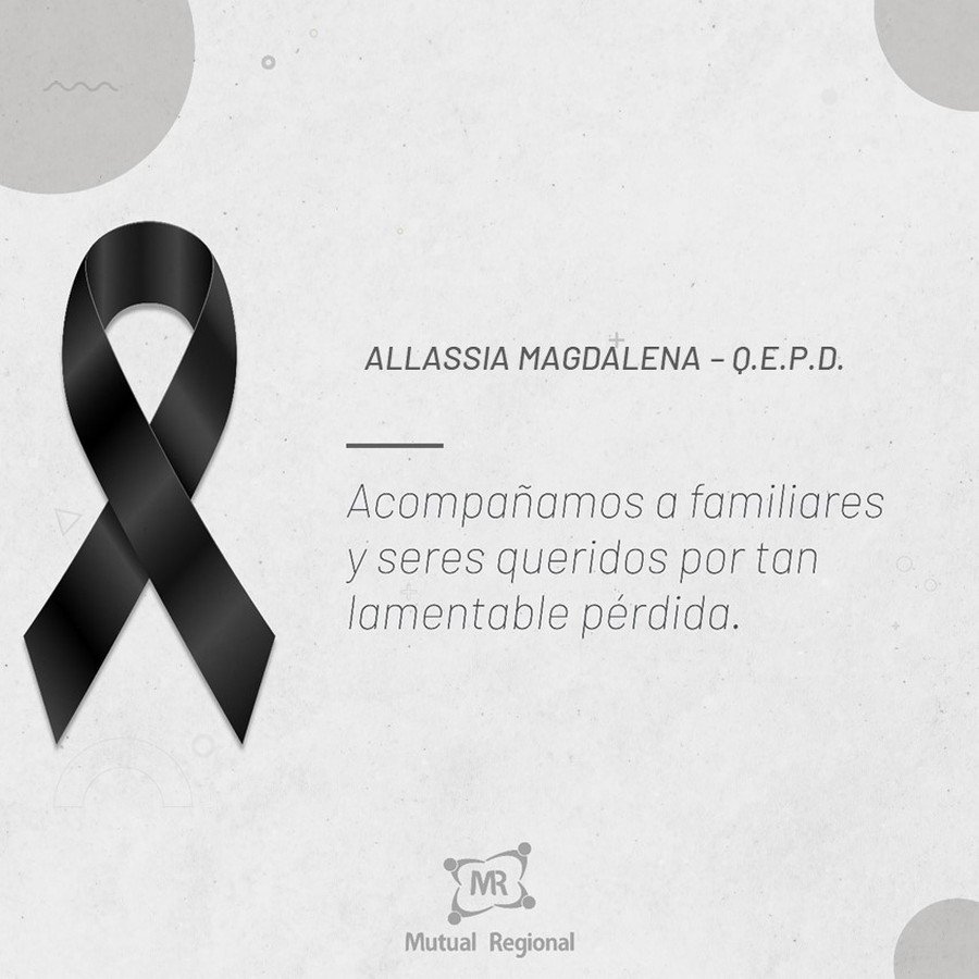 ALLASSIA MAGDALENA - Q.E.P.D.
