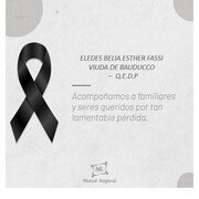 ELEDES BELIA ESTHER FASSI VIUDA DE BAUDUCCO - Q.E.D.P.