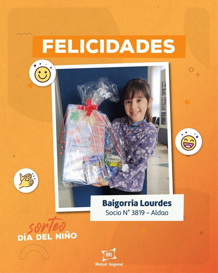 GANADORES SORTEO DÍA DEL NIÑO