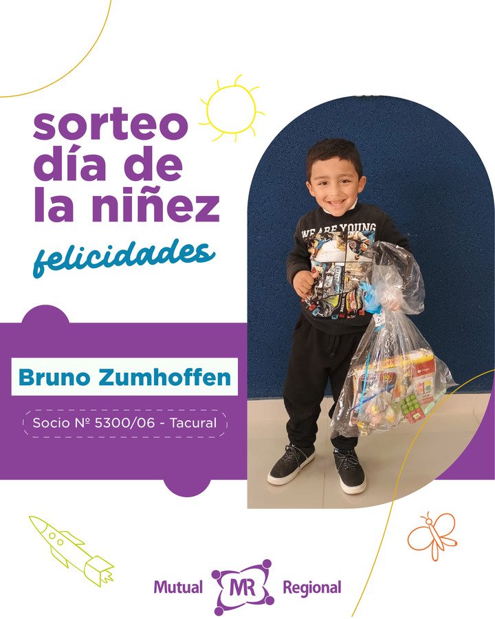 GANADORES SORTEO DÍA DE LA NIÑEZ