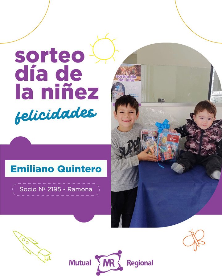 GANADORES SORTEO DÍA DE LA NIÑEZ